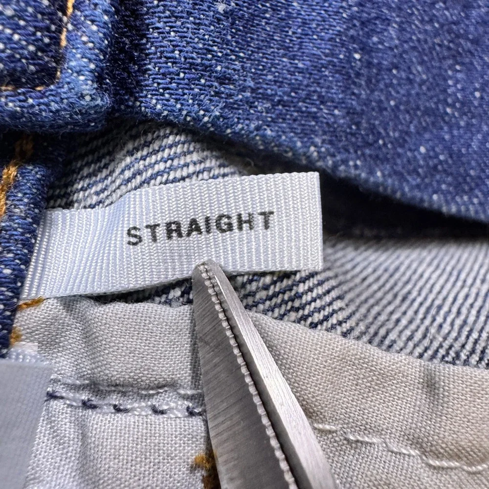 Loft Outlet‎ Womens Straight Leg Jeans Dark Wash Blue Denim Size 10 30 Waist